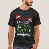 Coach Favorite s Player Padel Santa Padel Fun Laug Tシャツ (正面)