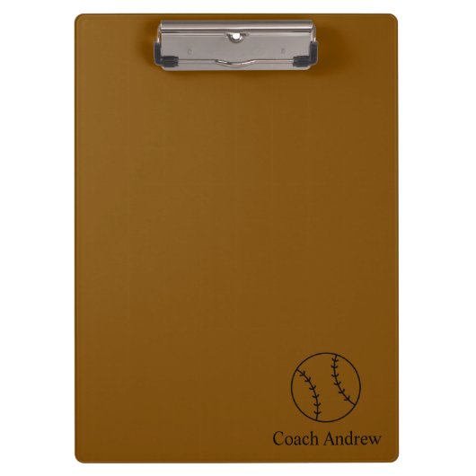 Coach Gifts Baseball, Personalized Clipboard, Gift クリップボード (正面)