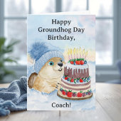 Coach Happy Groundhog Day Birthday  カード