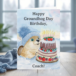 Coach Happy Groundhog Day Birthday  カード