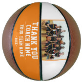 Coach Orange Teamの名前と写真に感謝 バスケットボール (縦)