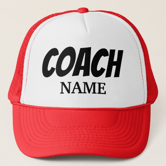 COACH PERSONALIZED TRUCKER HAT キャップ (正面)