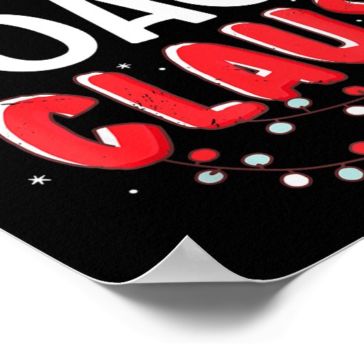 Coach Santa Claus Christmas Matching Costume ポスター (角)