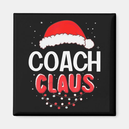 Coach Santa Claus Christmas Matching Costume  マグネット (正面)