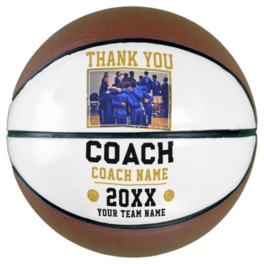 Coach Sign Teamの写真に感謝 バスケットボール (正面)