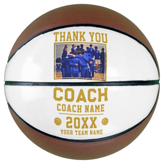 Coach Sign Teamの写真に感謝 バスケットボール (正面)