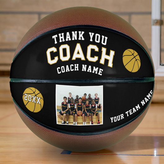 Coach Teamフォトバスケットボールに感謝 バスケットボール