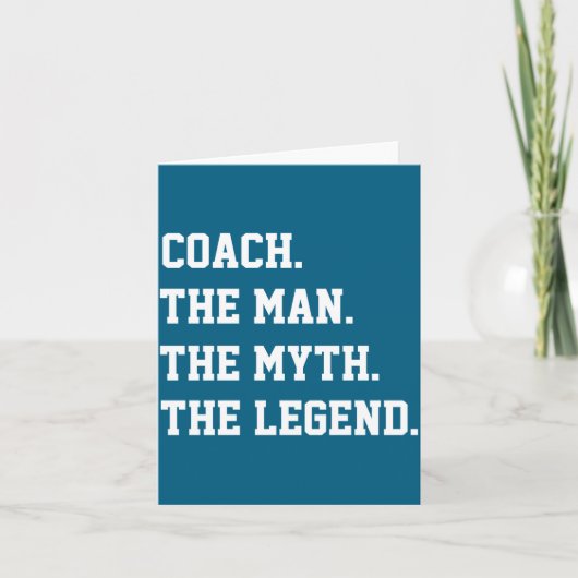 Coach The Man The Myth The Legend  カード (正面)