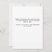 Coach Yellow Softball Photo Cardありがとう サンキューカード (裏面)