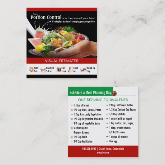 Coaching Nutrition名刺 スクエア名刺 (正面/裏面)