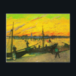 Coal Barges Van Gogh Fine Art ポストカード<br><div class="desc">Coal Barges, Vincent van Gogh, Arles August 1888. Oil on canvas, 71 x 95 cm. Collection Carelton Mitchell, Annapolis, Maryland. F 437, JH 1570 Vincent Willem van Gogh (30 March 1853 – 29 July 1890) was a Dutch Post-Impressionist artist. Some of his paintings are now among the world's best known,...</div>