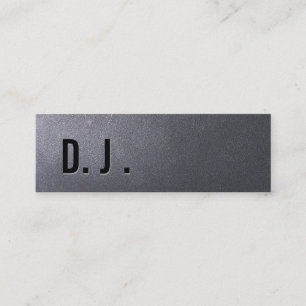 Coal Black DJ Mini Business Card スキニー名刺
