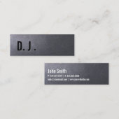 Coal Black DJ Mini Business Card スキニー名刺 (正面/裏面)