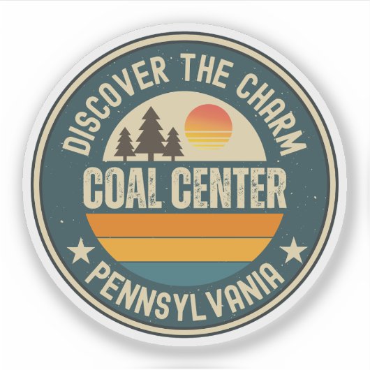 Coal Center, Pennsylvania シール (正面)