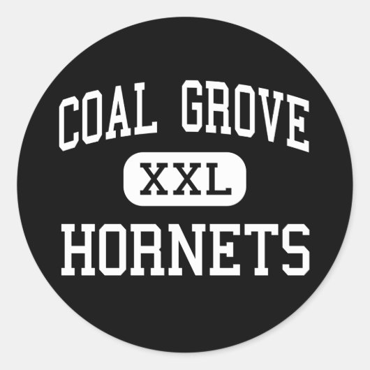 Coal Grove - Hornets - High - Coal Grove Ohio ラウンドシール (正面)