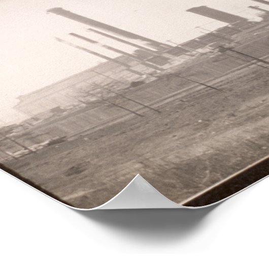 Coal Iron Furnaces, Birmingham, ALYard Long Photo ポスター (角)