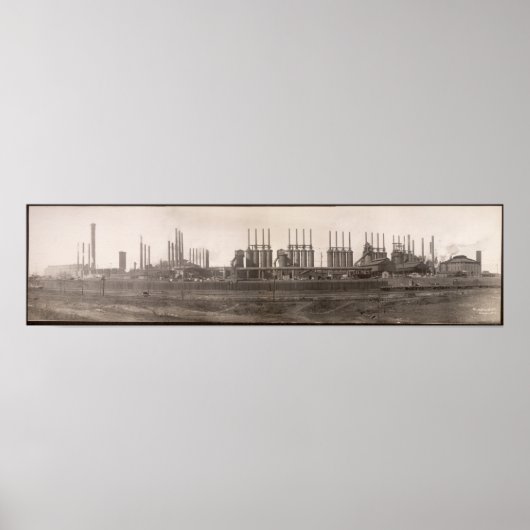 Coal Iron Furnaces, Birmingham, ALYard Long Photo ポスター (正面)