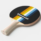 Coal Nightfall Pin Striped with Name 卓球ラケット (正面アングル)