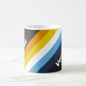 Coal Nightfall Stripes with Name コーヒーマグカップ (中央)