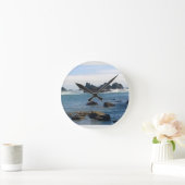 Coast at Seal Rock Oregon ラウンド壁時計 (ホーム)
