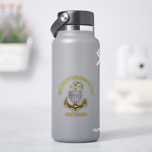 Coast Guard Chief Retired シール (HydroFlask)