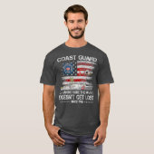 Coast Guard Veteran Tshirt USCG American Flag Tシャツ (正面フル)