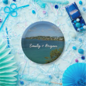 Coast of St. Lucia カリブの Vacation Photo ペーパープレート (パーティー)