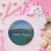 Coast of St. Lucia カリブの Vacation Photo ペーパープレート (パーティー)