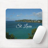 Coast of St. Lucia カリブの Vacation Photo マウスパッド (マウス)