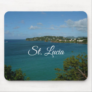 Coast of St. Lucia カリブの Vacation Photo マウスパッド