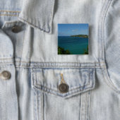 Coast of St. Lucia カリブの Vacation Photo 缶バッジ (インサイチュ)