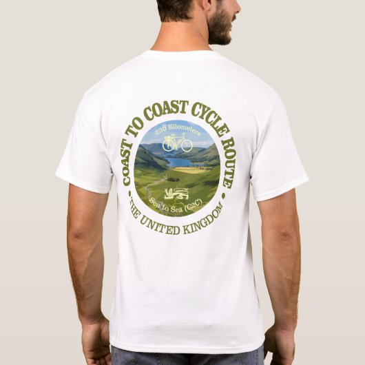 Coast to Coast "C2C" (サイクリングc) Tシャツ (裏面)