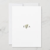 Coast Watercolor Sunset Mediterranean Half Wedding 招待状 (裏面)