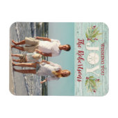 Coastaビーチクリスマスフォト マグネット (横)