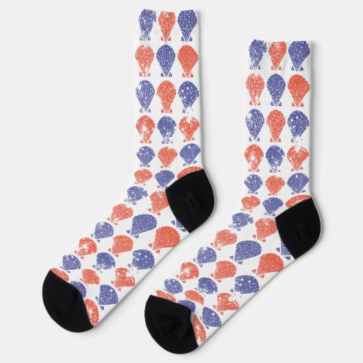 Coastal Americana Seashells ソックス (左)