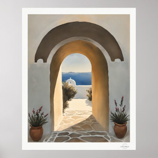 Coastal Archway Path to the Sea Art Print ポスター (正面)