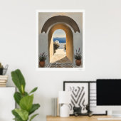 Coastal Archway Path to the Sea Art Print ポスター (ホームオフィス)