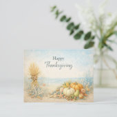 Coastal Autumn Happy Thanksgiving Harvest  シーズンポストカード (スタンド正面)