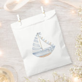 Coastal Baby Ahoy Its a Boy Baby Shower フェイバーバッグ (クリップ留めされた状態)