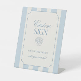 Coastal Bachelorette Custom Pedestal Sign 台座サイン