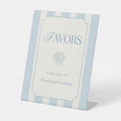 Coastal Bachelorette Favors Pedestal Sign 台座サイン (正面)