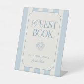 Coastal Bachelorette Guestbook Pedestal Sign 台座サイン (正面)