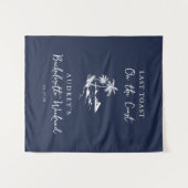 Coastal Bachelorette Party Welcome Sign タペストリー (正面(横))