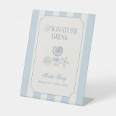 Coastal Bachelorette Signature Drink Pedestal Sign 台座サイン (正面)