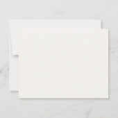 Coastal Beach Chairs Umbrella Note Card 招待状 (裏面)