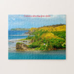 Coastal Beach Guam.Christmas Greetings ジグソーパズル<br><div class="desc">Coastal Beach Guam.Jigsaws. These Jigsaws are made of sturdy cardboard and mounted on chipboard, these puzzles are printed in vivid and full colour. For hours of puzzle enjoyment, give a custom puzzle as a gift today! Size: 11" x 14" (252 pieces). Includes beautiful gift box with puzzle image printed on...</div>