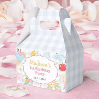 Coastal Beach Pastel Doodle Girls Birthday フェイバーボックス