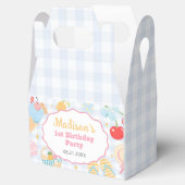 Coastal Beach Pastel Doodle Girls Birthday フェイバーボックス (オープン)