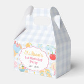 Coastal Beach Pastel Doodle Girls Birthday フェイバーボックス (正面サイド)