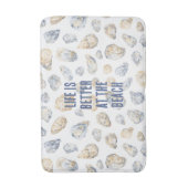 Coastal Beach Sea Shells バスマット (正面縦)